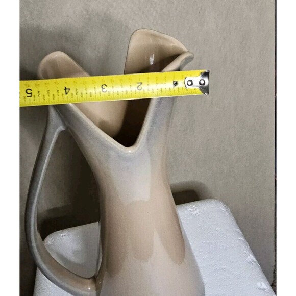 Royal Haeger Mid Century Modern Tall Ewer Vase Pitcher Ombre Drip Glaze Unique - Picture 12 of 14